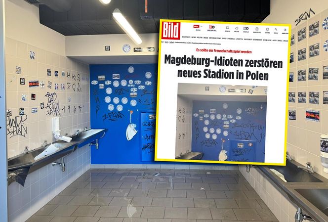 Zniszczony stadion w Opolu