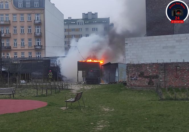 Pożar bazaru Różyckiego. To kolejny raz w ostatnich miesiącach
