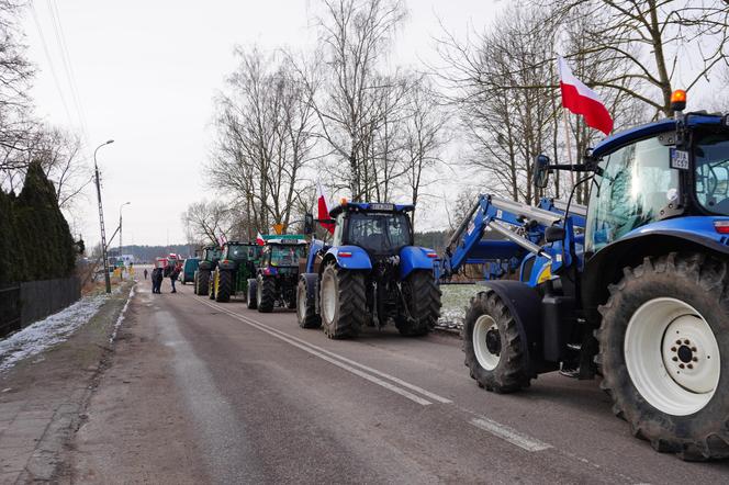 Protest rolników w Podlaskiem. Ciągniki blokują drogi w całym województwie! 