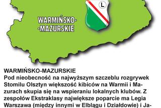 Mapka warmińsko-mazurskie