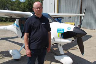 Prezentacja i przelot pierwszego samolotu elektrycznego w Polsce