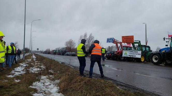 Protest rolników Zamość 2024