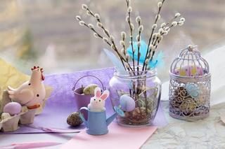 Stroik wielkanocny w szkle