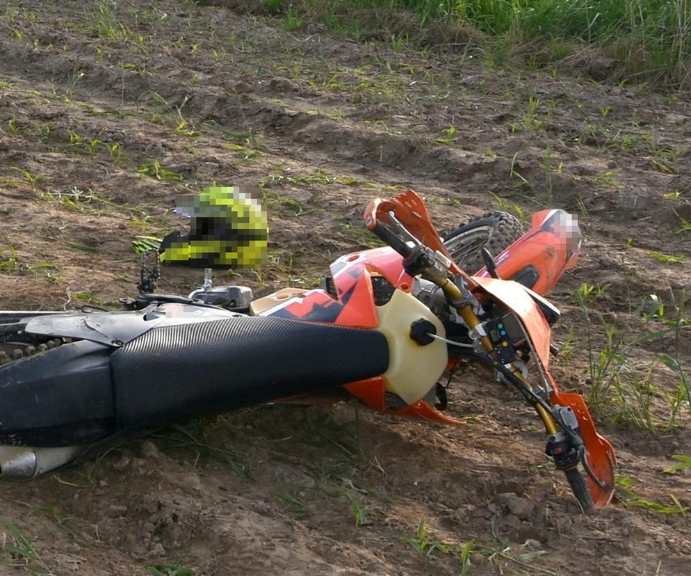 Trzydnik Duży: Śmierć motocyklisty. 34-latek zginął podczas przejażdżki crossem