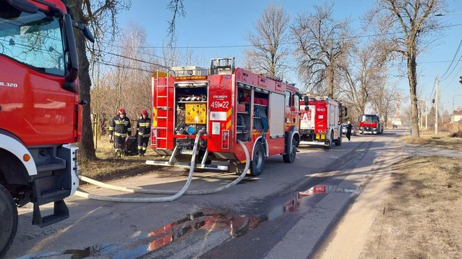 Pożar na osiedlu Bugaj w Starachowicach