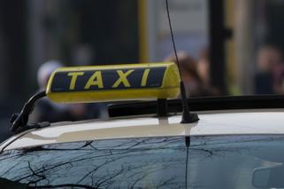Taksówkarze oburzeni, że turyści wybierają komunikację miejską. W tle spalone autobusy 