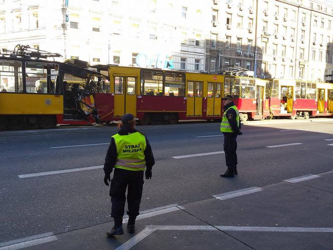 Zderzenie tramwajów przy Kruczej