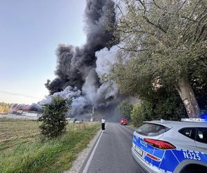 Pożar hali na Pomorzu