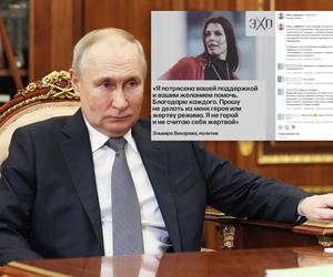 Uderzyła w Putina, została otruta przez Kreml? Wypadają mi rzęsy, mam zdeformowaną twarz