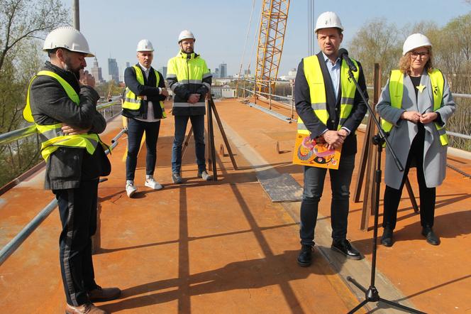 Konferencja prasowa dotycząca Mostu Pieszo-Rowerowego