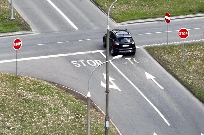 Ignorowali znak stop