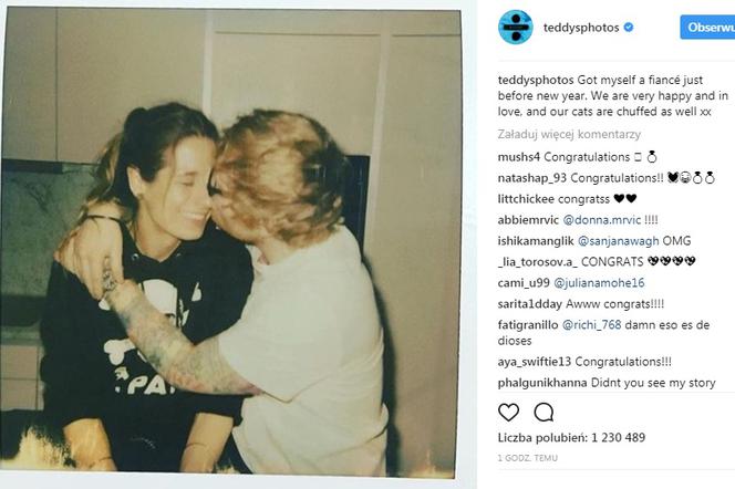 Ed Sheeran zaręczony! Kim jest jego narzeczona? Miłosne zdjęcie pary