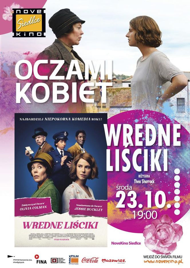 Novekino Siedlce zaprasza na film „Wredne Liściki” w ramach cyklu „Oczami Kobiet”