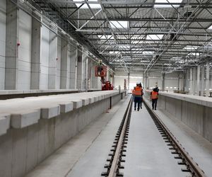 Byliśmy na placu budowy STP Karolin. Tu powstaje wielka sypialnia dla pociągów metra