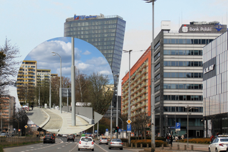 Absurd na al. Wyzwolenia w Szczecinie. Lampy stanęły na środku chodnika 