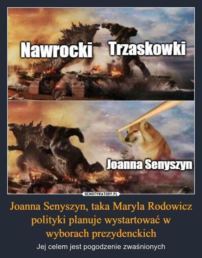 Joanna Senyszyn jak "imperatorka". Memy zalewają internet