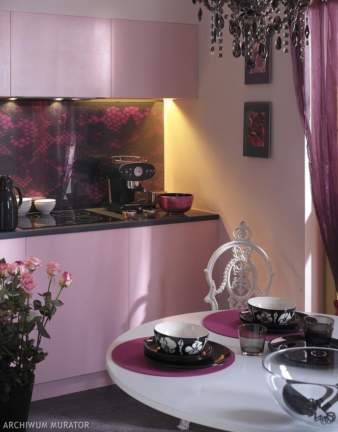 różowa kuchnia zdjęcia kuchni