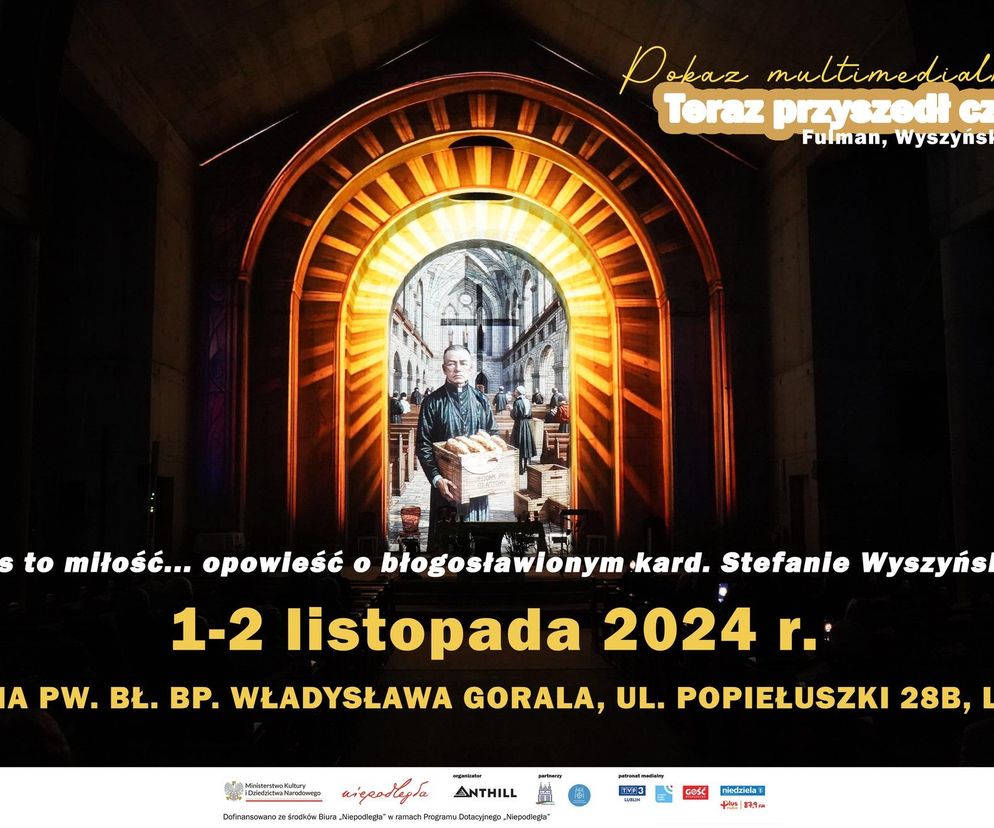  Multimedialny pokaz o błogosławionym kard. Stefanie Wyszyńskim - plakat 