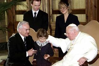 Leszek Miller z rodziną u Jana Pawła II