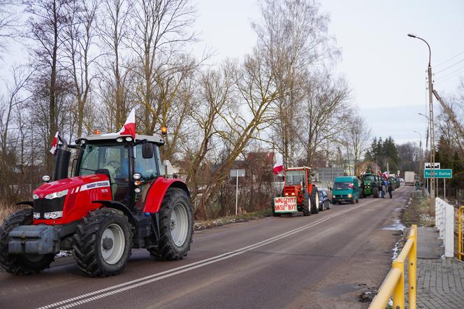 Protest rolników w Podlaskiem. Ciągniki blokują drogi w całym województwie! 