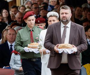 Prezydent na dożynkach.