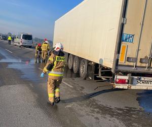 Śląskie: Wypadek na A1. Kobieta trafiła do szpitala. Gigantyczny korek