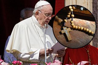 Sprzedają dewocjonalia poświęcone przez papieża Franciszka. Różańce VIP po 5 tys. zł