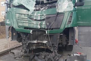 Śmiertelny wypadek w Suchowoli. Zginął kierowca ciężarówki [ZDJĘCIA]