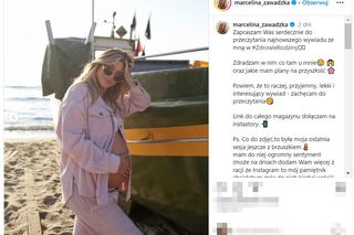 Marcelina Zawadzka coraz bliżej porodu