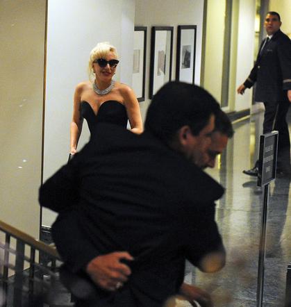 Lady Gaga po imprezie