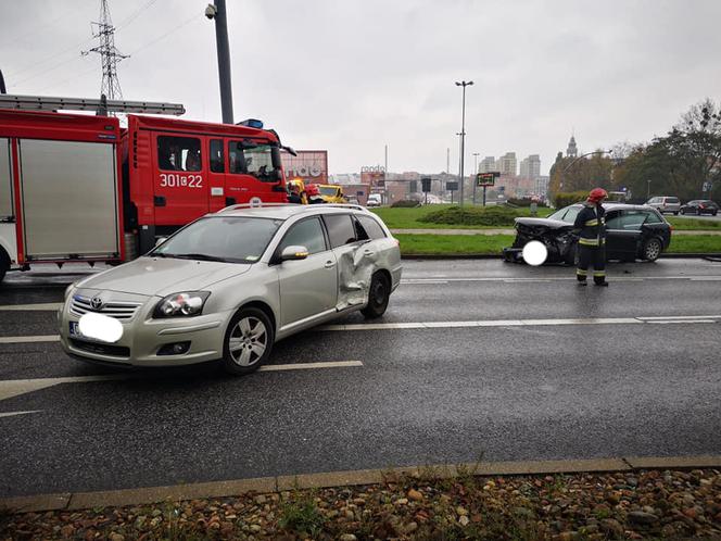 Wypadek na placu Poznańskim w Bydgoszczy