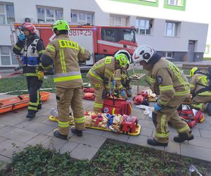 Powiatowe ćwiczenia strażackie w szpitalu wojewódzkim w Siedlcach