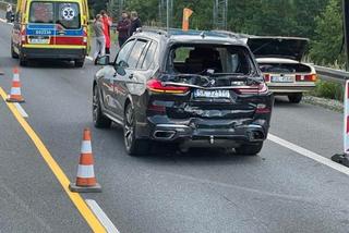 Koszmarny wypadek motocyklisty na autostradzie A4