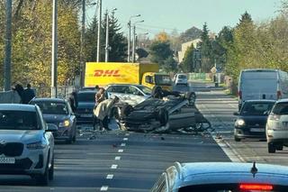 Groźny wypadek w Częstochowie. Jedna osoba trafiła do szpitala