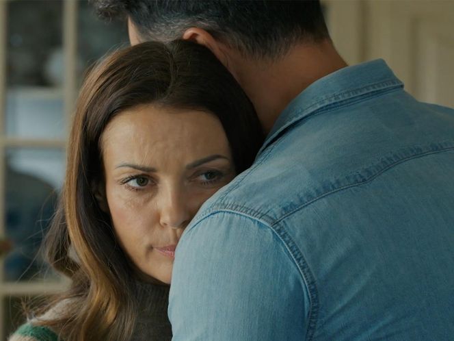 Barwy szczęścia, odcinek 3200: Kasia (Katarzyna Glinka), Mariusz (Rafał Cieszyński) 