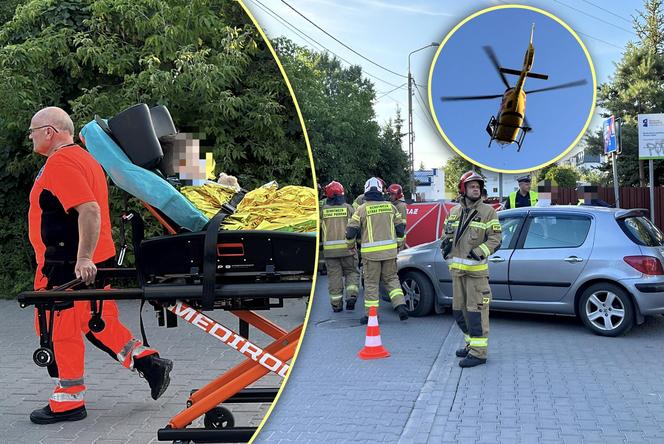 Obywatel Ukrainy potrącił 10-letniego chłopca na rowerze. Lądował śmigłowiec LPR