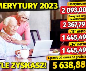  Emerytury 2023. Tyle zyskasz 