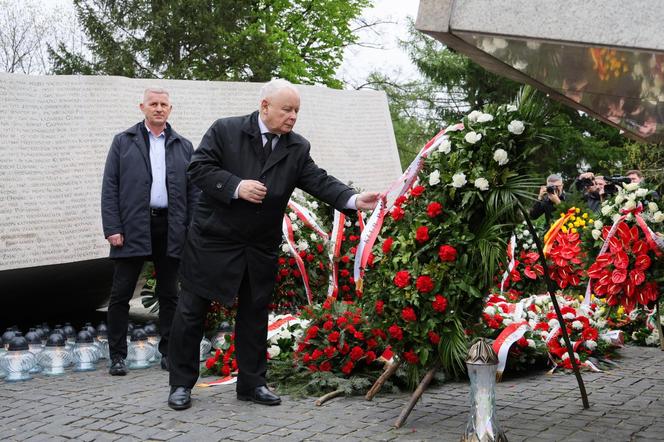 Jarosław Kaczyński w 14. rocznicę katastrofy smoleńskiej 