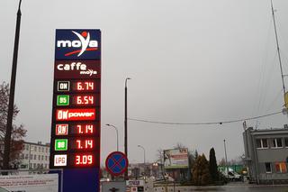 Ceny paliw na stacjach Moya w Białymstoku