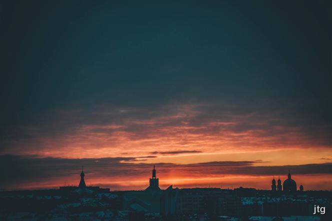 Zachód słońca w Białymstoku