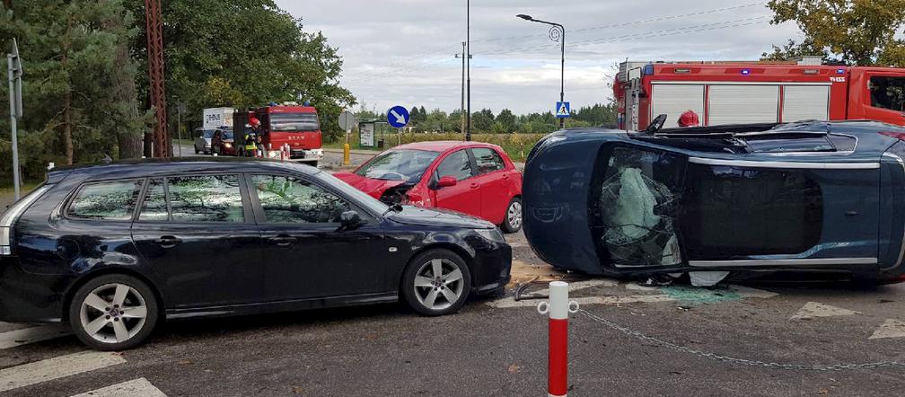 Wypadek Konstancin ul. Od Lasu