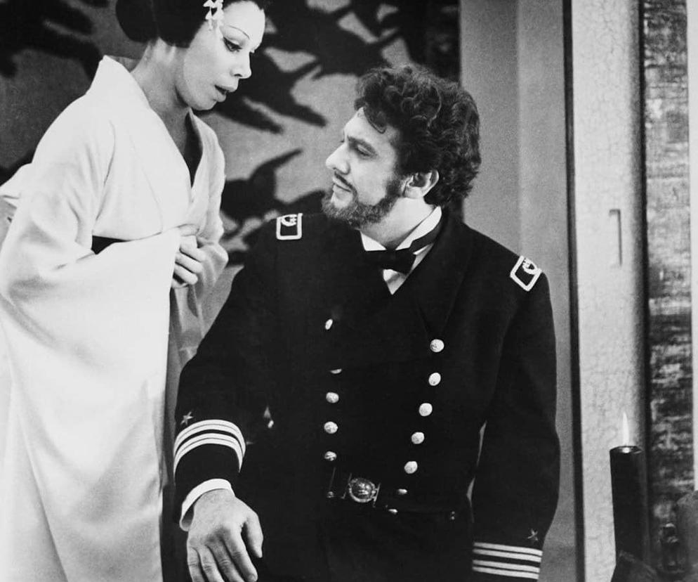 Mirella Freni i Placido Domingo w operze Madama Butterfly Giacomo Pucciniego