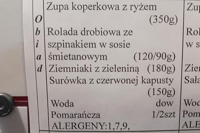 Takie posiłki podawane są kuracjuszom w sanatoriach