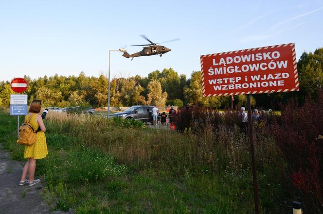 Black Hawk na lądowisku SOR w Poznaniu