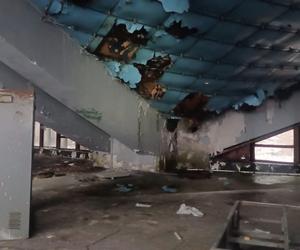 Opuszczone hale targowe MTK w Chorzowie