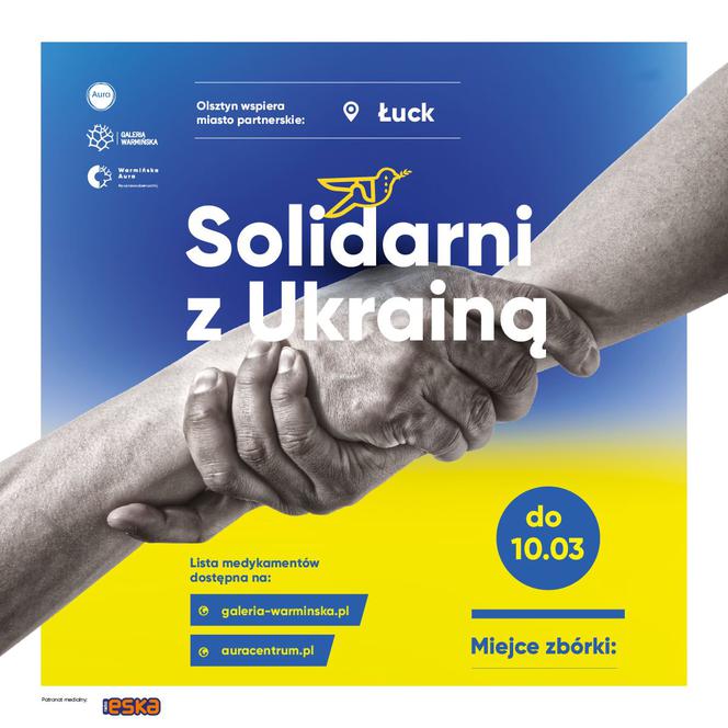 Olsztyn solidarny z Ukrainą! Wsparcie dla Łucka