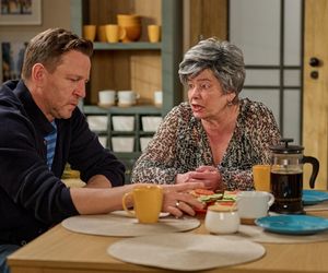 Na Wspólnej odc. 4036. Sabina Szulc (Małgorzata Duda-Kozera), Wojtek (Wojciech Błach)