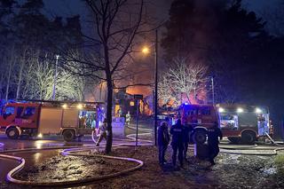 Pożar w stadninie koni w Warszawie