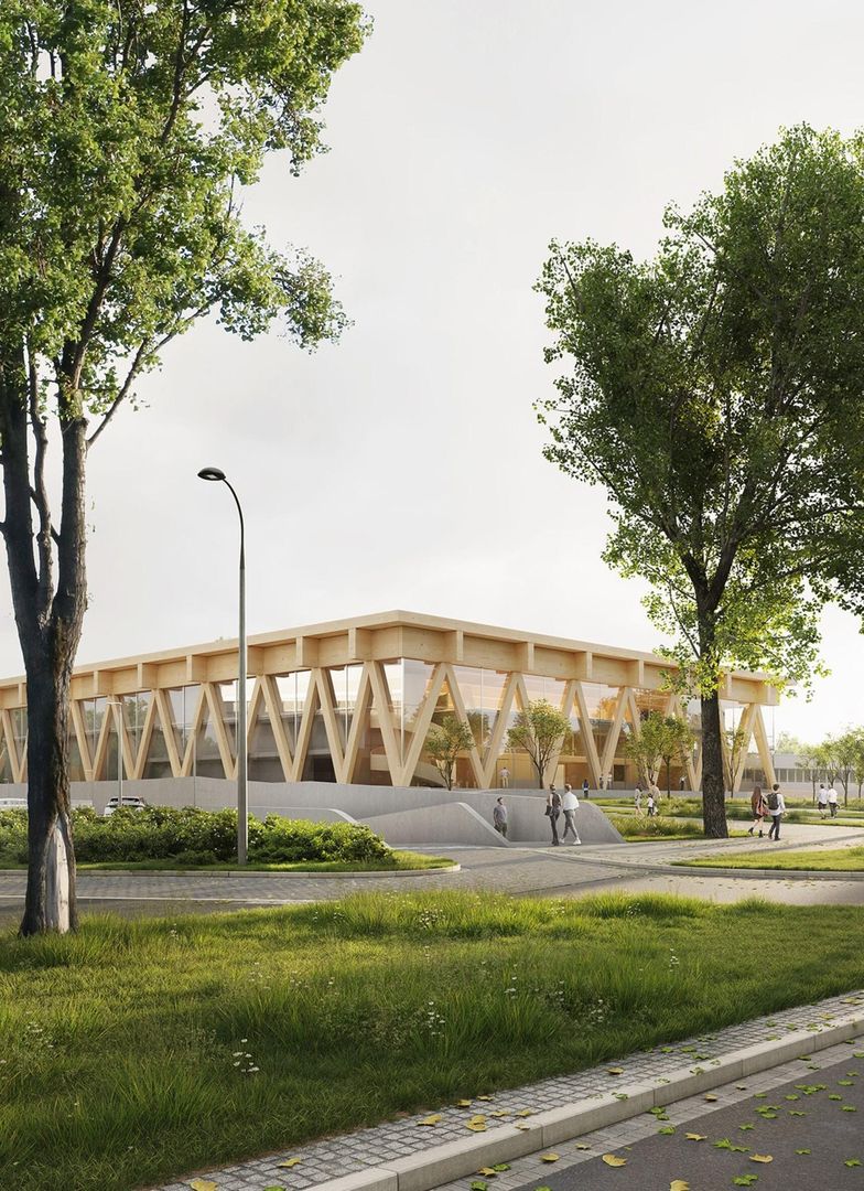 Koncepcja obiektu wielofunkcyjnego z funkcją hali widowiskowo-sportowej oraz centrum kongresowego, zlokalizowanego na terenie Centrum Sportu Akademickiego Politechniki Gdańskiej