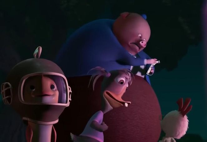 Kurczak Mały to pierwszy film dystrybuowany przez studio Disney w technice trójwymiarowej